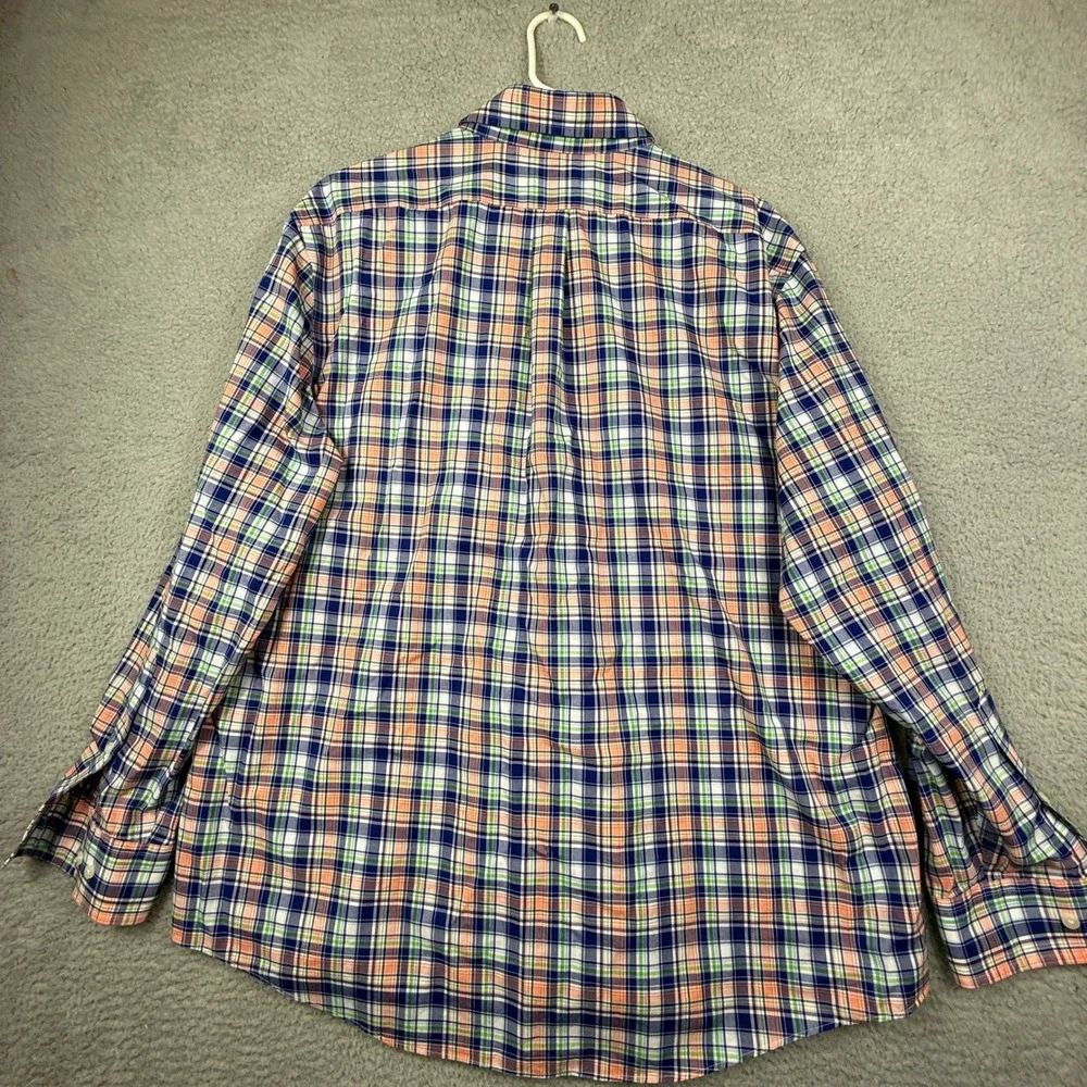 Lauren Ralph Lauren Plaid Stretch Fabric Regular Fit Long Sleeve Button Down 2XL
